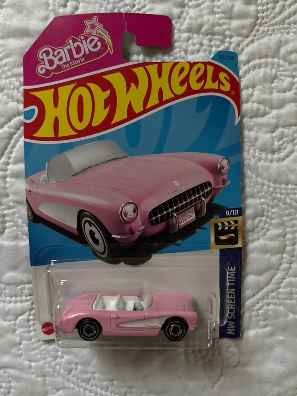 Hot Wheels Barbie Pink Classic Corvette Toy Car